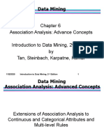 Association Analysis: Advance Concepts Introduction To Data Mining, 2 Edition by Tan, Steinbach, Karpatne, Kumar