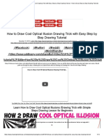 How To Draw Cool Optical Illusion