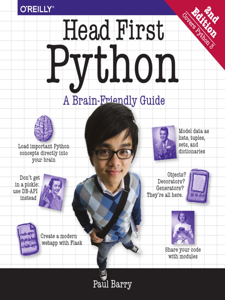 Cover of the book "Study programming on Python" from Paul Barry