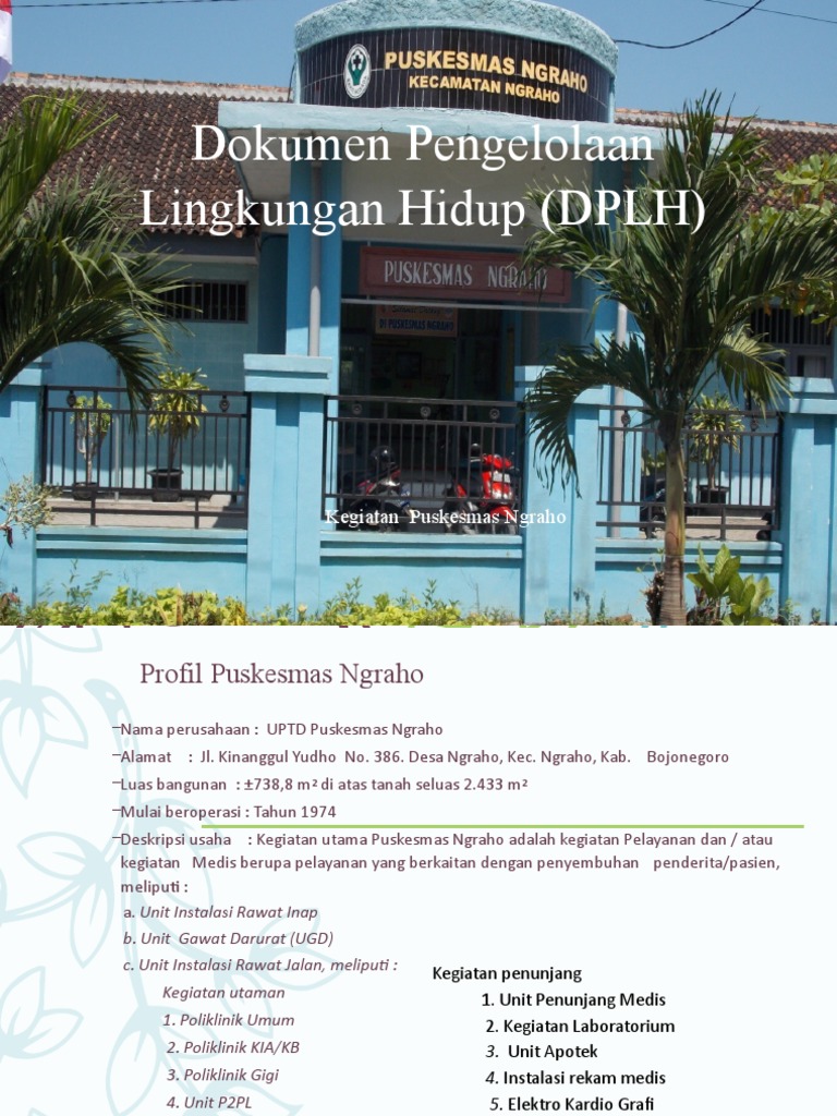 Paparan Dokumen Pengelolaan Lingkungan Hidup (DPLH) | PDF