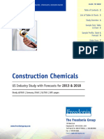 Construction Chemicals: US Industry Study With Forecasts For