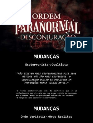 A Desconjuracao 1, PDF, Mente