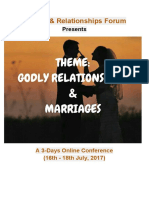 2nd Conference - Godly Relationships and Marriages
