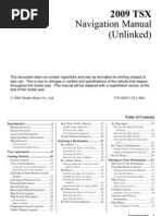 Download 2009 Acura TSX Navigation Manual by dustyboner SN49510363 doc pdf