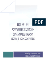 EECE 491-01 Power Electronics in Sustainable Energy: Lecture 5: DC-DC Converters