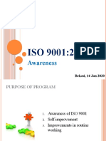 Materi Training Awareness ISO 9001