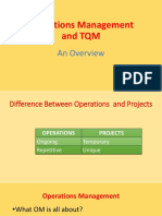 Operations Management and TQM - An Overview