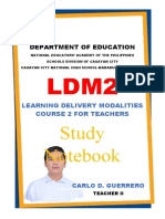 DepEd Learning Delivery Modality SAMPLE