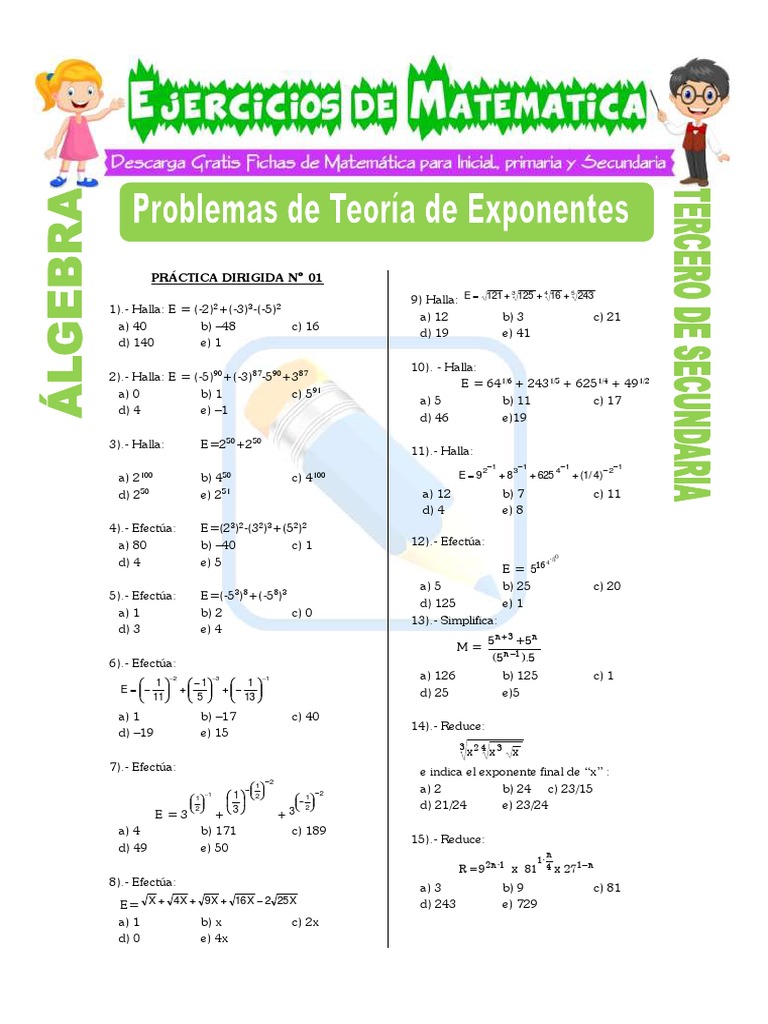 Problemas Resueltos de Matemáticas 2º Sec. | PDF