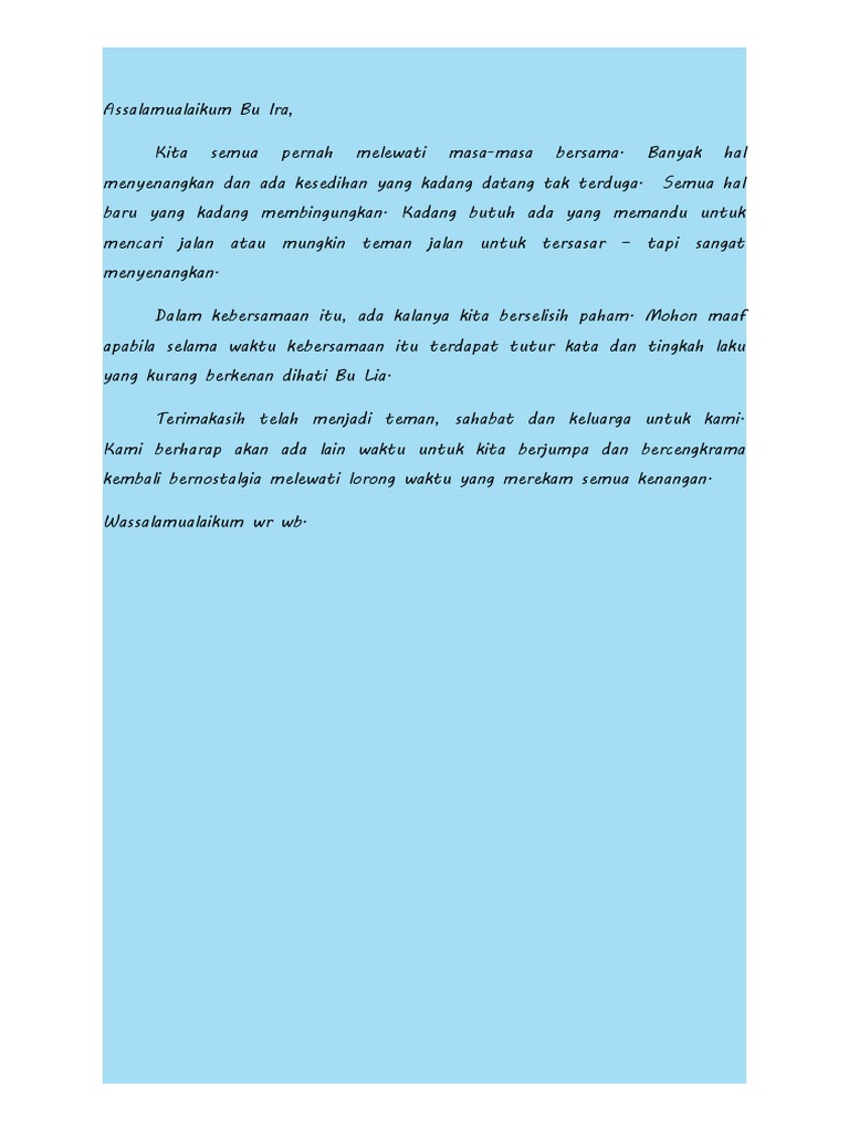 Assalamualaikum Bu Lia Pdf