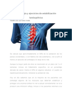 Lumbalgia y Ejercicios de Estabilización Lumbopélvica