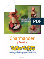 Charmander Letter Shiny Lined