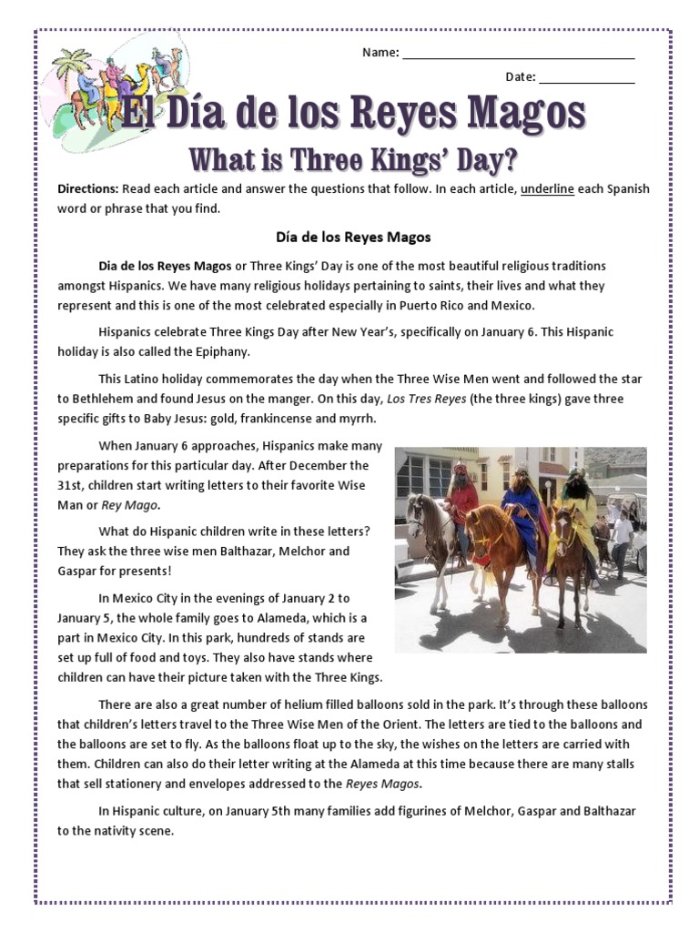 3 Kings Day PDF | PDF | Biblical Magi | Observances
