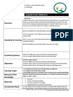 Living V Nonliving Lesson Plan