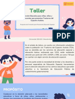 Propuesta de Formación para Docentes de Educación Especial Trastorno Del Espectro Autista