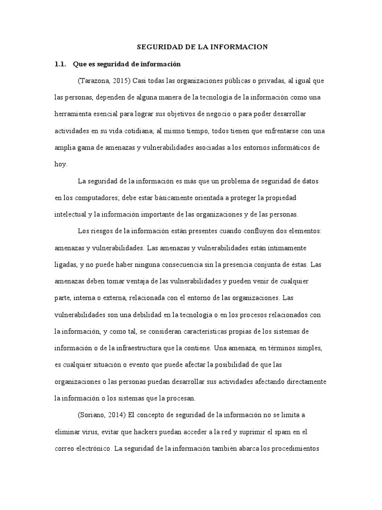 Seguridad de La Informacion | PDF | La seguridad informática | Seguridad