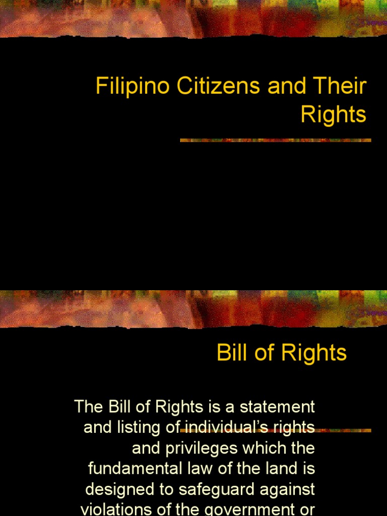 Rights of Filipino Citizens Explained | PDF | Search And Seizure | Bail