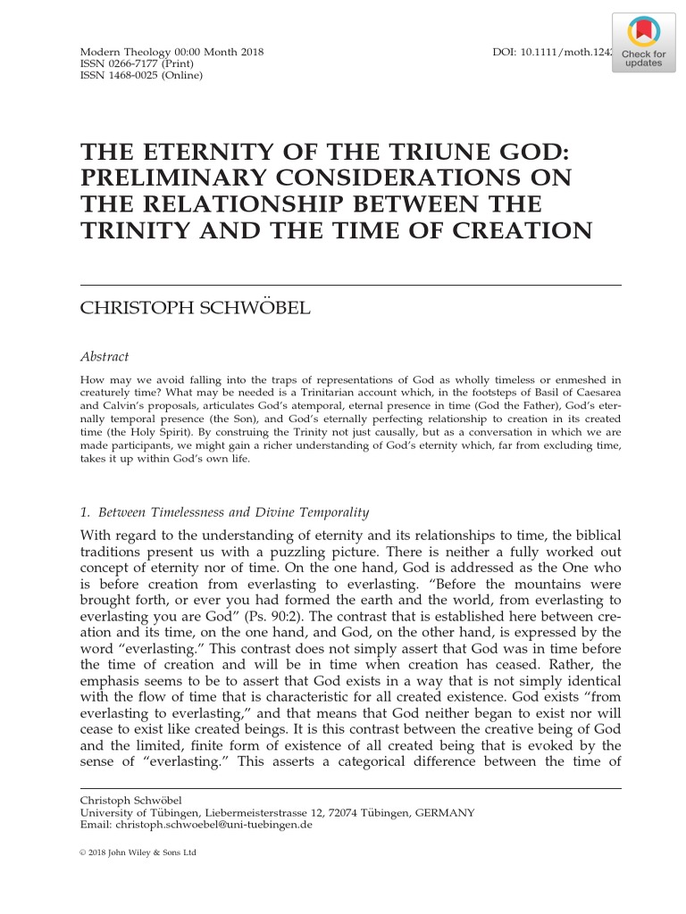 the-eternity-of-the-triune-god-preliminary-considerations-on-the