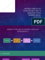 Modelo Del Plan Estratégico de La Arquitectura Empresarial - Ojeda Cerdan