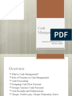 Cash Management: Prepared By: Tasneema Khan Assistant Professor Department of Banking and Insurance University of Dhaka
