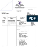 Weekly Home Learning Plan