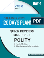 Day 1 Quick Revision Polity 120 Days Upsc Perlims 2021 10pointer