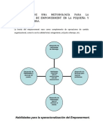 Propuesta de Una Metodología para La Implantación de Empowerment en La Pequeña y Mediana Empresa.