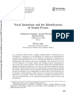 Vocal Imitations and the Identification of Sound Events - Base Des ...