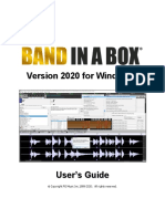 Band in A Box 2020 Manual