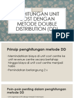 Perhitungan Unit Cost Dengan Metode Double Distribution (DD)