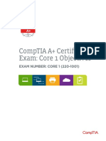 Comptia A Plus 220 1001 Exam Objectives