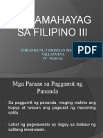 Pamamahayag Sa Filipino III - Report