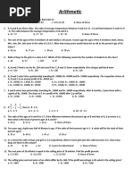 Arithmetic: Problems For Practice