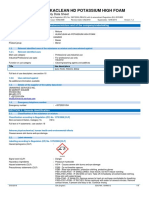 Alkaclean HD Potassium High Foam: Safety Data Sheet