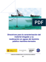 Directrices para La Caracterización Del Material Dragado y Su Reubicación en Aguas Del Dominio Público Marítimo-Terrestre