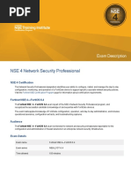 NSE 4 Network Security Professional: Exam Description