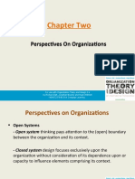 Chapter Two: Perspectives On Organizations Perspectives On Organizations