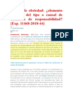 Elemento Objetivo Del Tipo o Causal de Exclusión de Responsabilidad