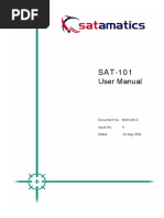 SAT-101 User Manual: Document No: MAN-0013 Issue No: 4 Dated: 24 Aug 2004