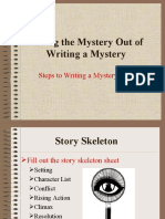 Taking The Mystery Out of Writing A Mystery