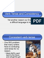 Verb Tense and Consistency: Yet Another Reason Our English Is A Difficult Language To Learn