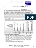 SSP Teacher Evaluation Form