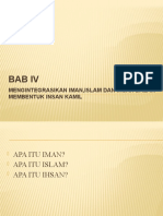 Bab IV Mengintegrasikan Iman, Islam Dan Ihsan Dalam Membentuk Insan Kamil