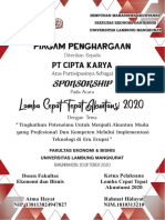 Sponsorship Lomba Akuntansi UNLAM