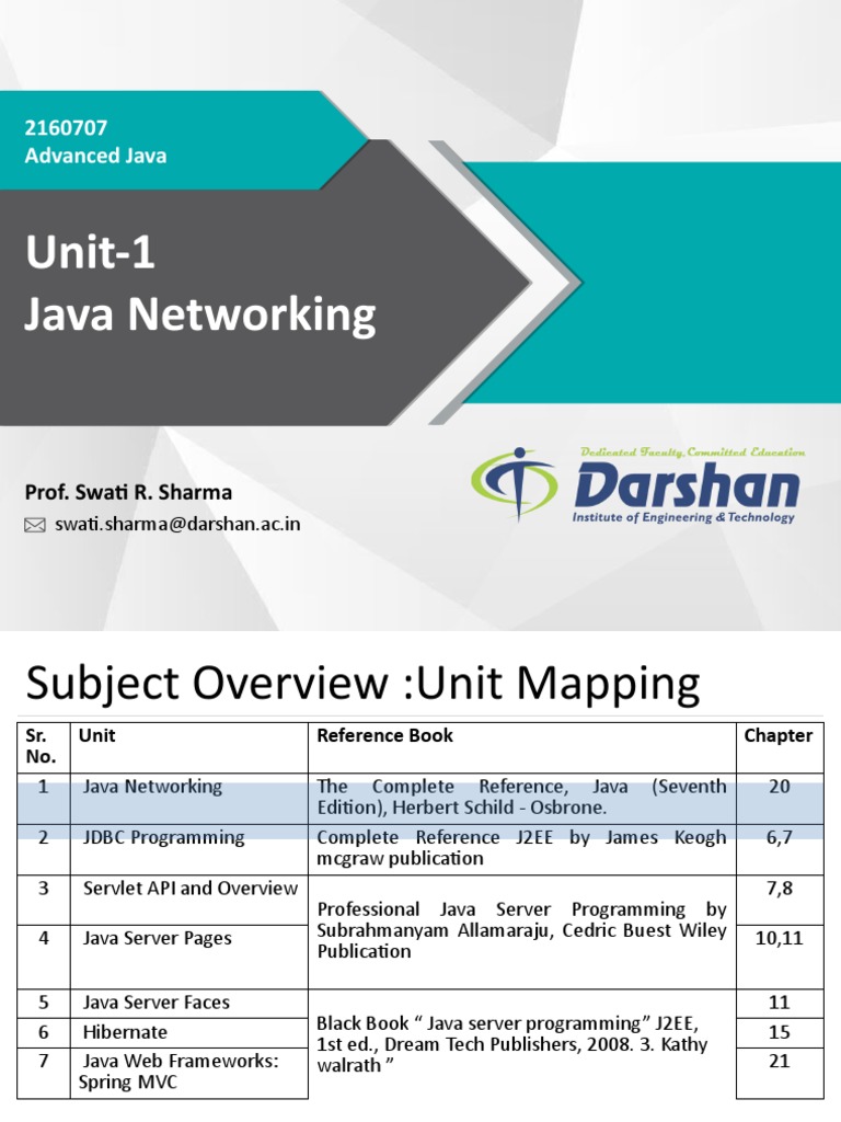 Adv - Java GTU Study Material Presentations Unit-1 15012020080931AM ...