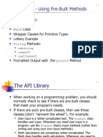 Chapter 5 - Using Pre-Built Methods