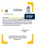 Certificate: Universal College of Engineering & Technology