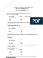 Medium Dan Zat Warna Pada Praktikum Mikrobiologi