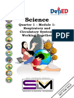 Science: Quarter 1 - Module 1: Respiratory and Circulatory Systems Working Together