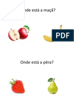 Jogo identificação das frutas